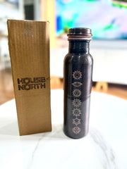 Copper antique chakra bottle