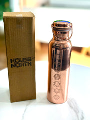 Copper chakra bottle with handle
